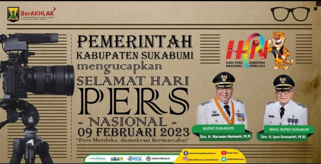 Pemkab Sukabumi Mengucapkan Selamat Hari Pers Nasional Tahun